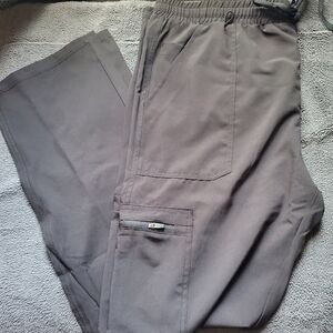 Mens Cargo Scrub Pants Large Black